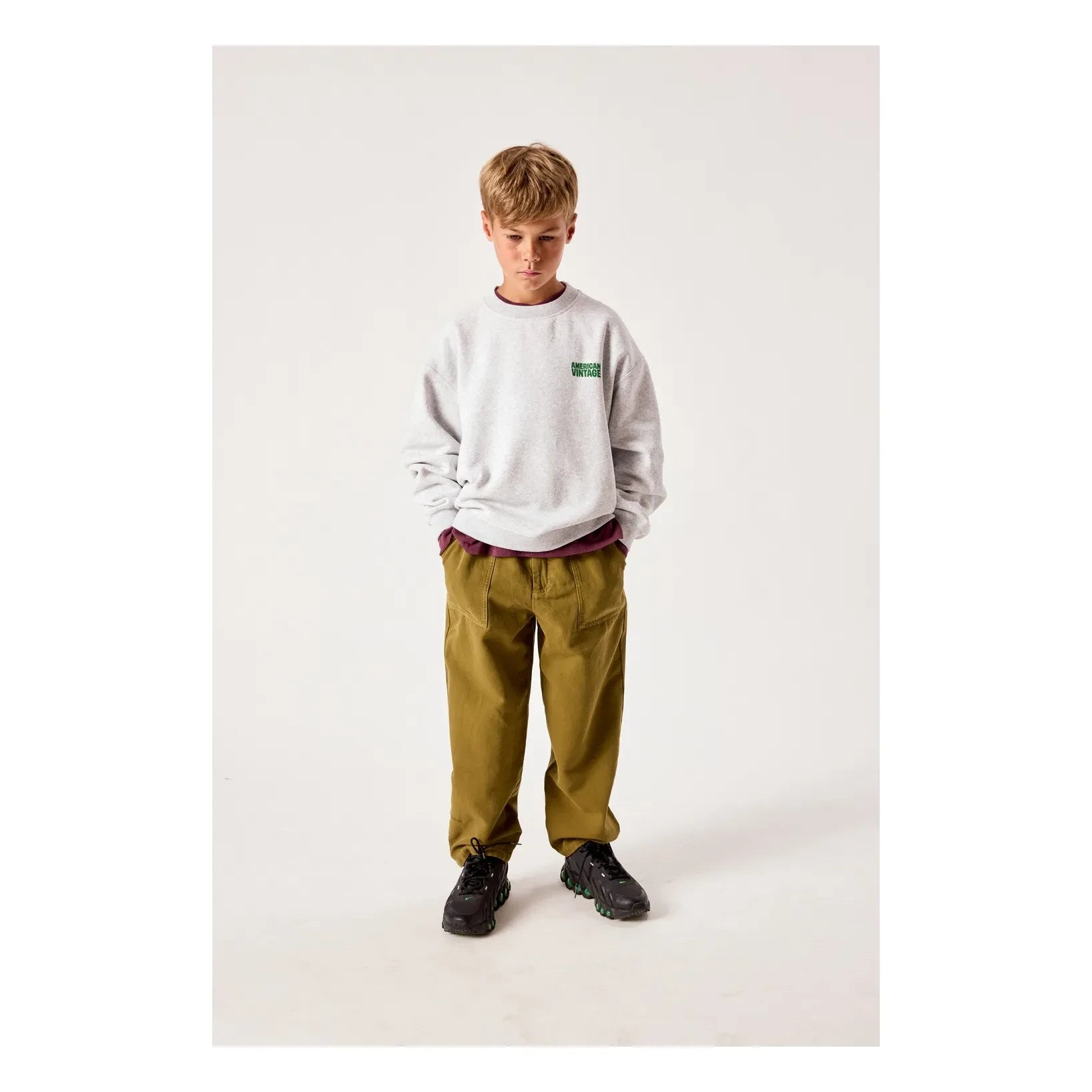American Vintage - Baptown Sweatshirt | Grau meliert