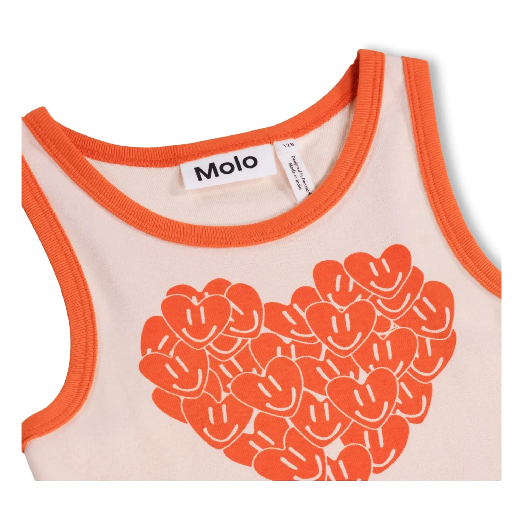 Molo - Rosie Cœurs Organik Pamuk atlet | Açık Pembe