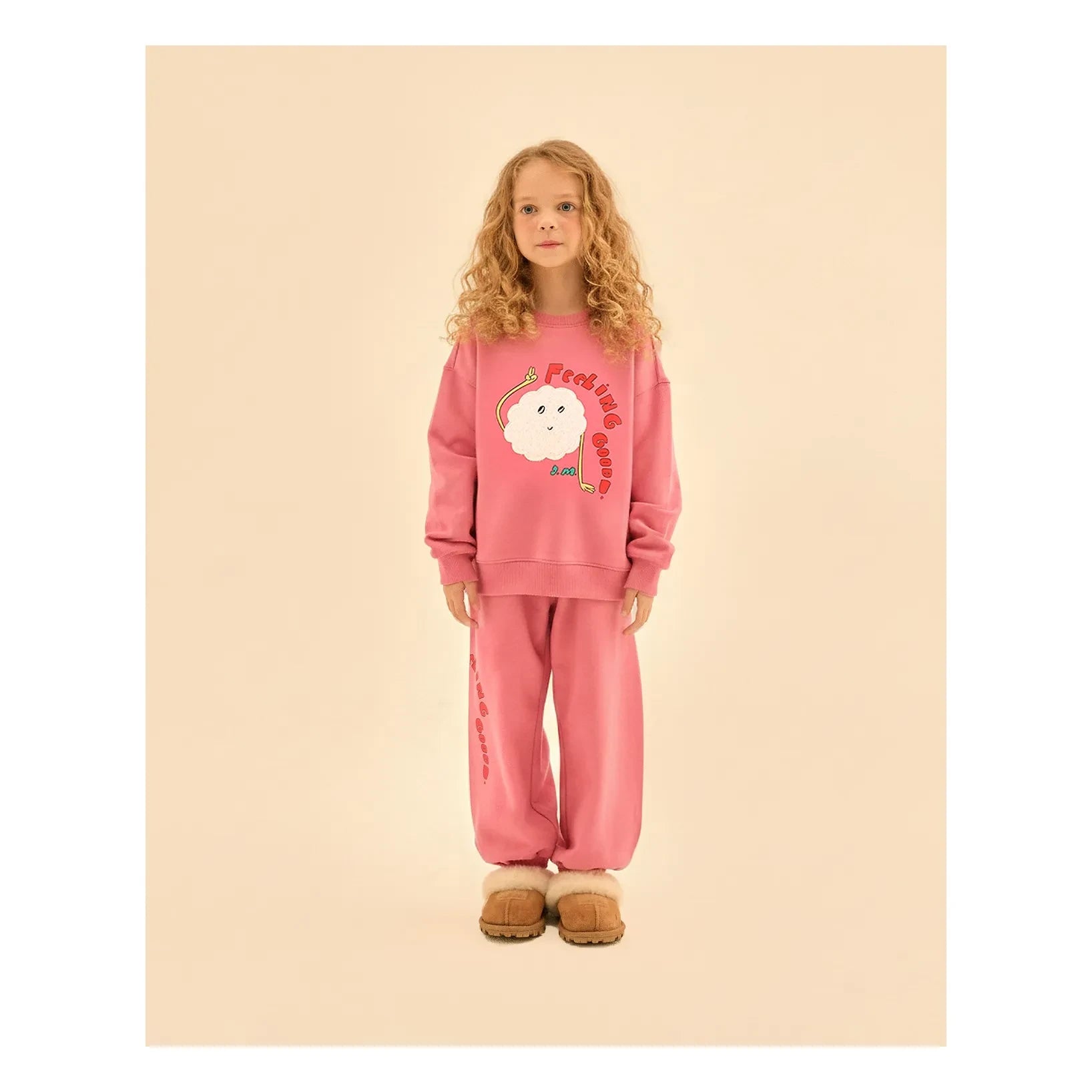 Jelly Mallow - "Feeling Good" Sweatshirt | Pembe