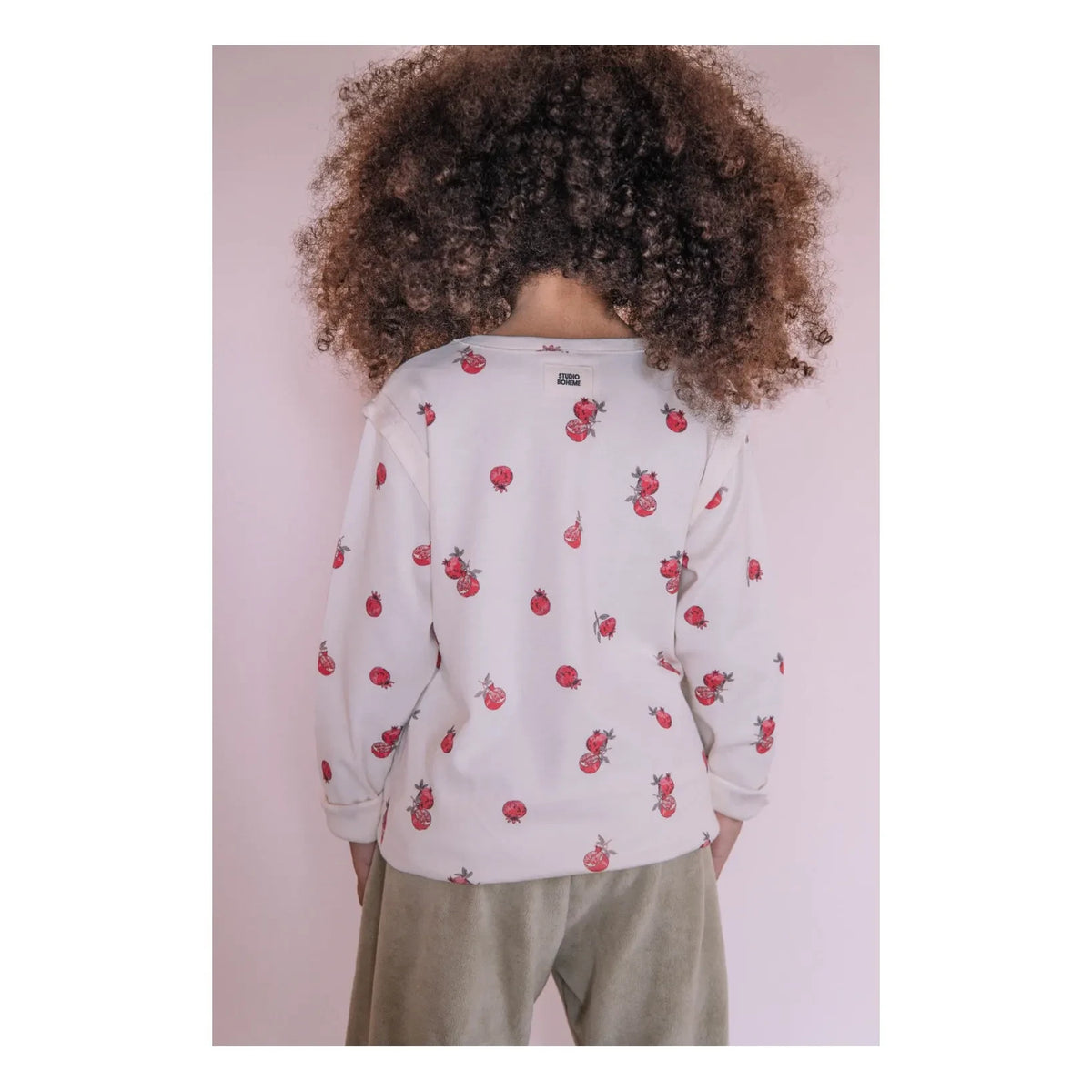 Studio Bohème - Lala Grenades Camiseta de Algodón Orgánico | Ecru