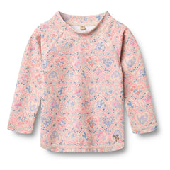 Weizen - Dilan Fleuri Recycelte Faser UV-Schutz T-Shirt | Hellrosa