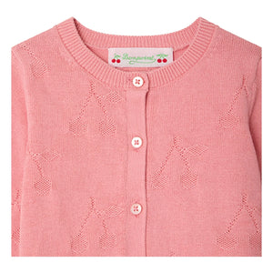 Bonpoint - Cardigan Teyana Cerises Organik Pamuk | Pembe