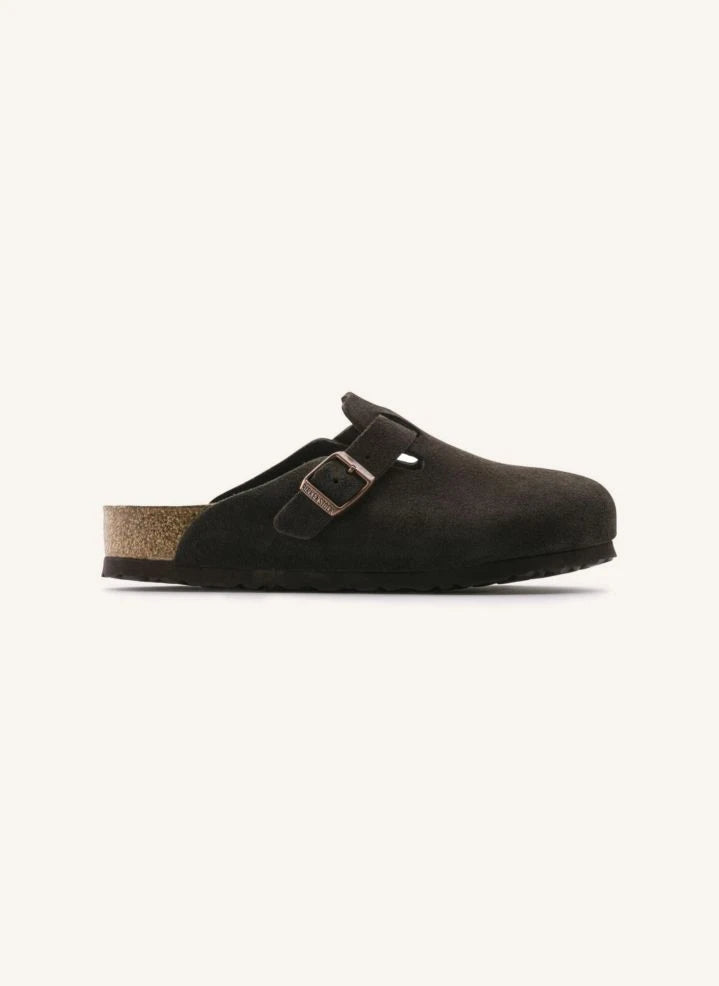 BIRKENSTOCK - Zuecos Boston de ante - Colección para adultos | Marrón