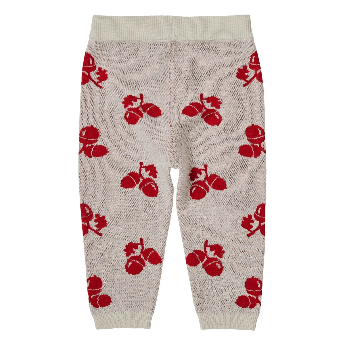 FUB - Acorn Jogger para bebé en punto fino de lana merino | Ecru
