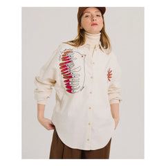Tinsels - Camisa de algodón Faune | Crudo