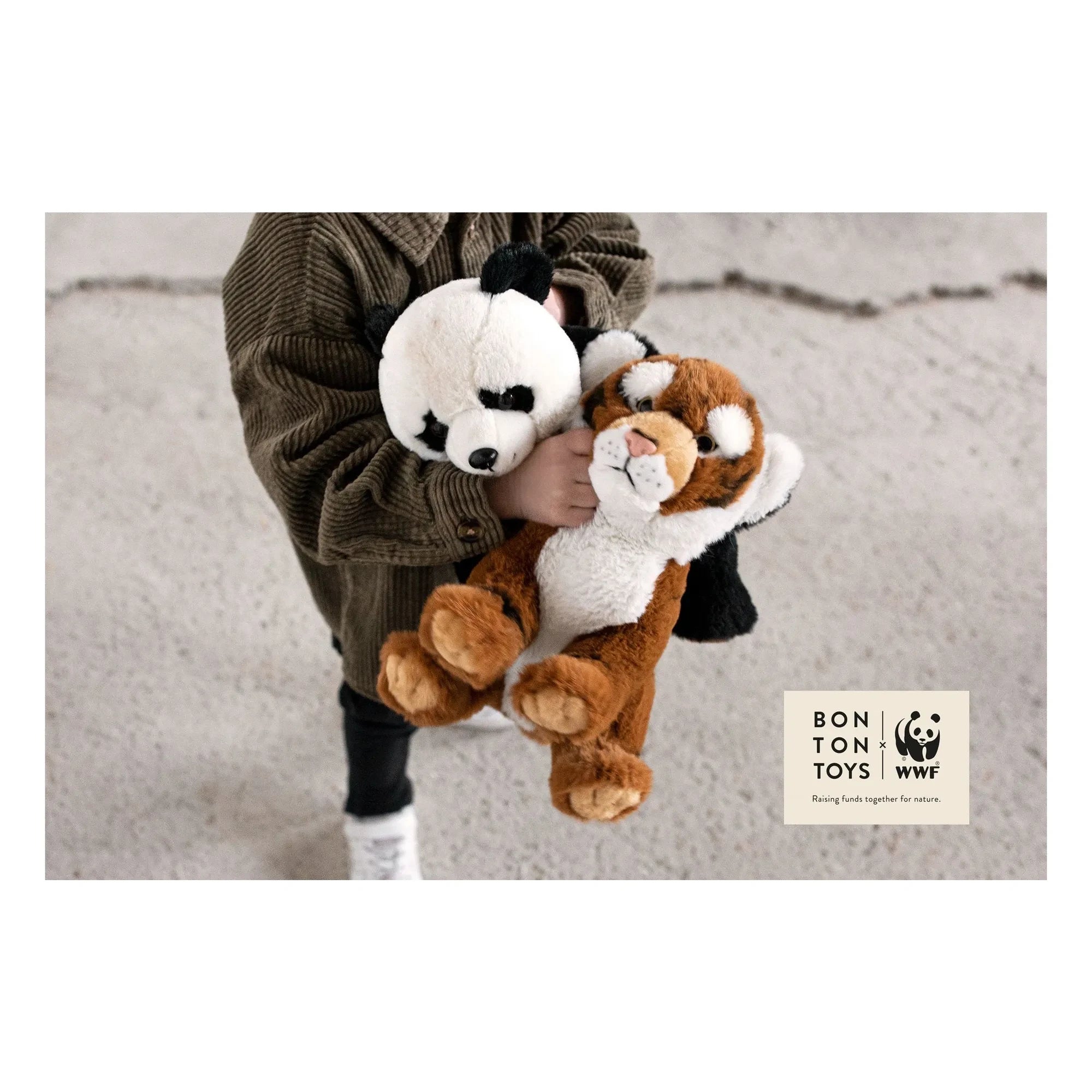Bon Ton Toys - WWF - Panda peluş | Noir/Blanc