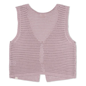 Matona - Ärmellose Strickweste aus Bio-Baumwolle | Lavendel