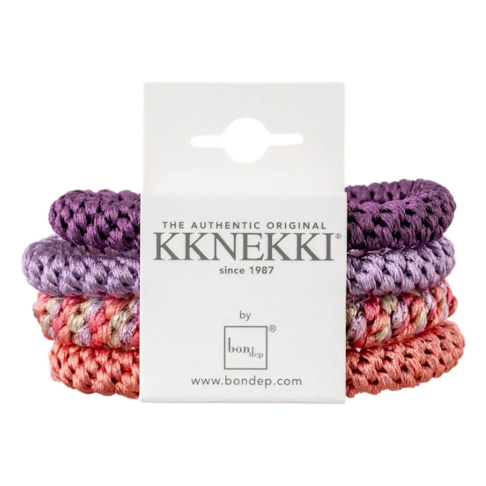 Bon Dep - 4'lü Kknekki scrunchie seti | Mor