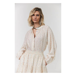 Lollys Laundry - Hailey Baumwollbluse | Creme