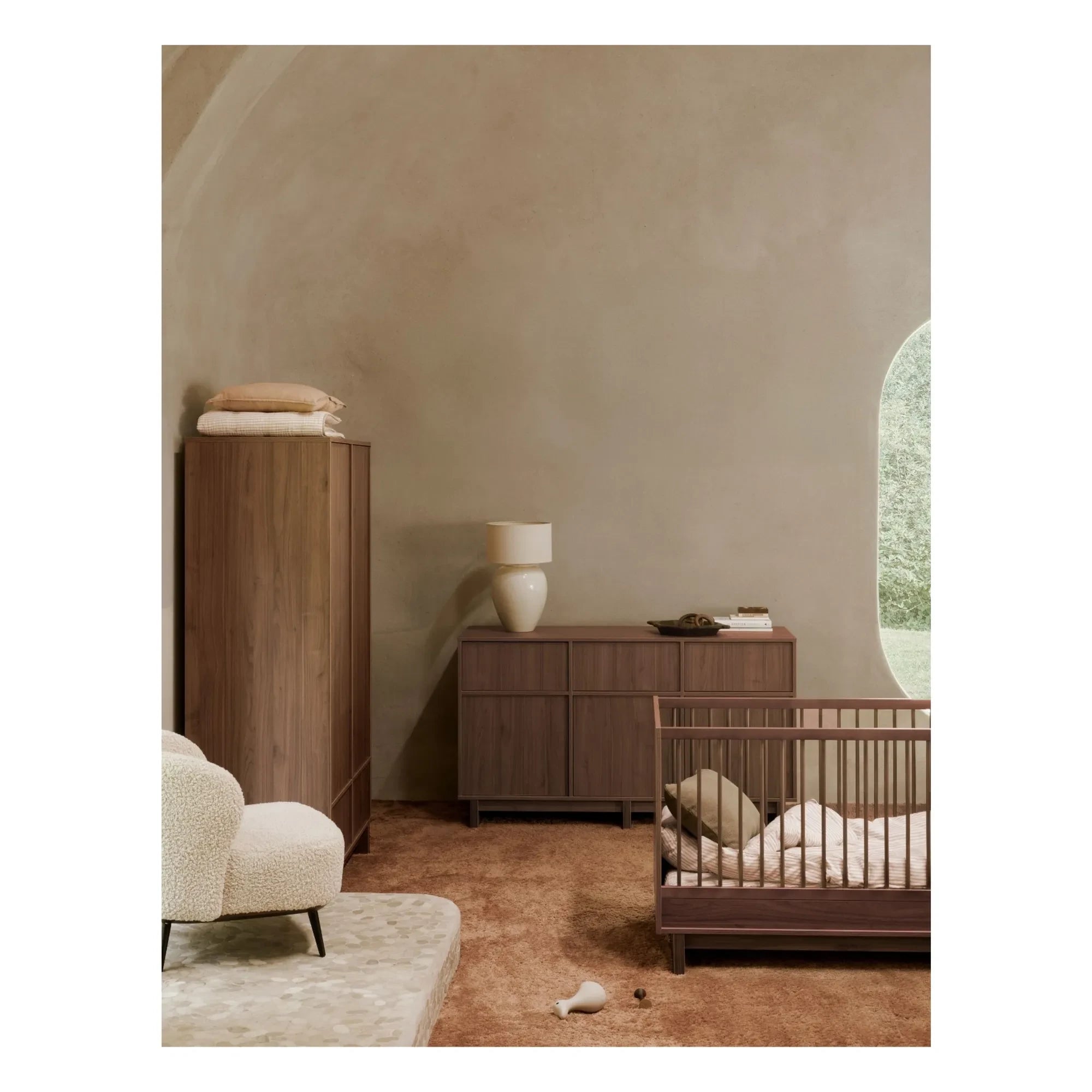 Quax - Kyo Babybett 70x120 | Walnuss