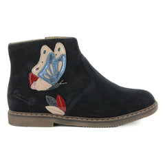 Pom d'Api - Botines de terciopelo City Fly | Azul marino