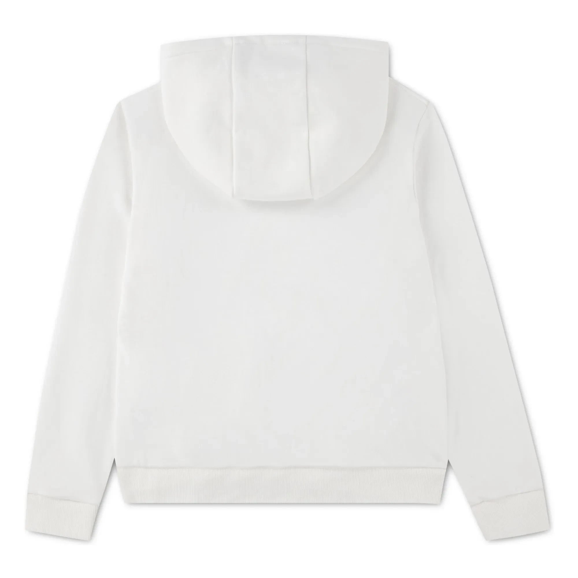 Lacoste - Logo nakışlı kapüşonlu sweatshirt Organik pamuk | Beyaz