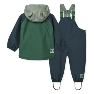 Liewood - Manu Play Recycled Fiber Rain Set | Green