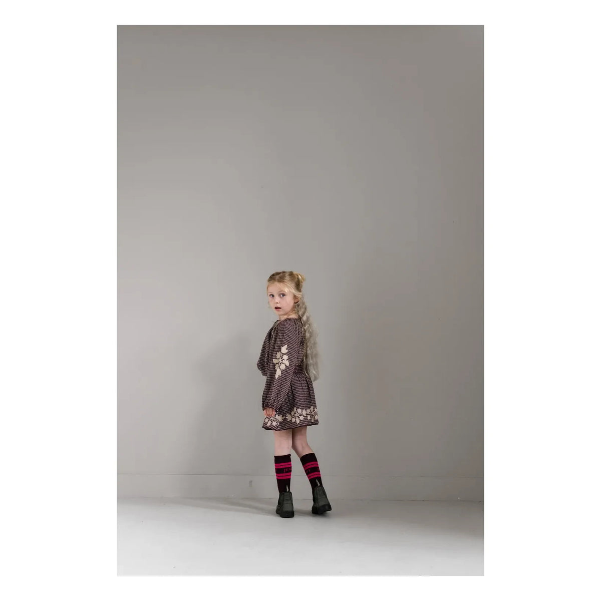 Jenest - Coco Carreaux embroidered blouse | Burgundy