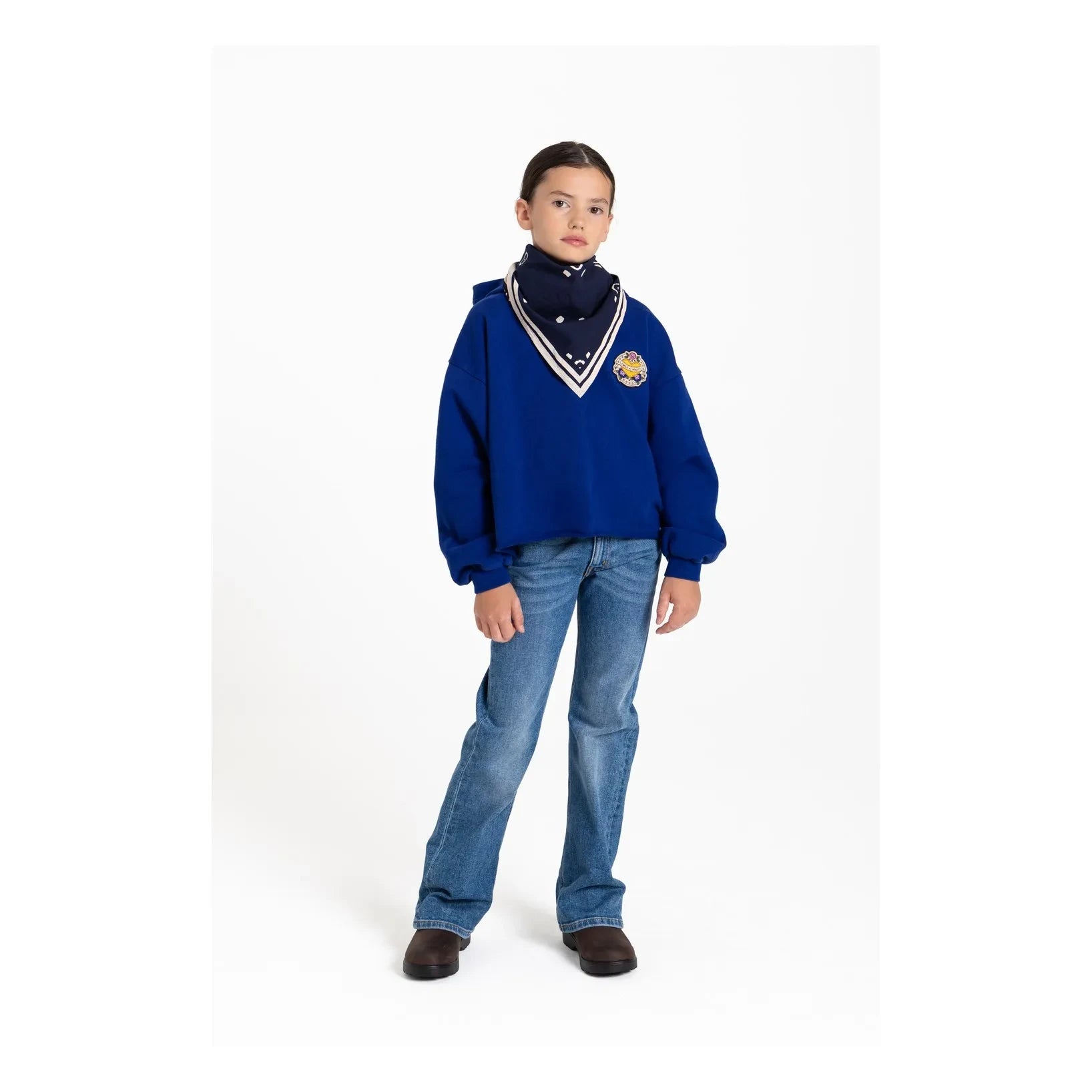 Hundred Pieces - Brendy Wild organik pamuk sweatshirt | Gece mavisi