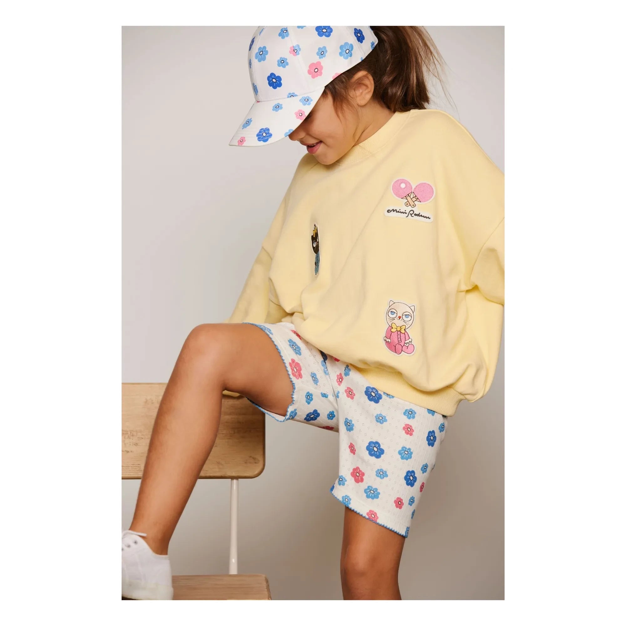Mini Rodini - Sweatshirt mit Tiermotiv Organic Cotton Patch | Gelb