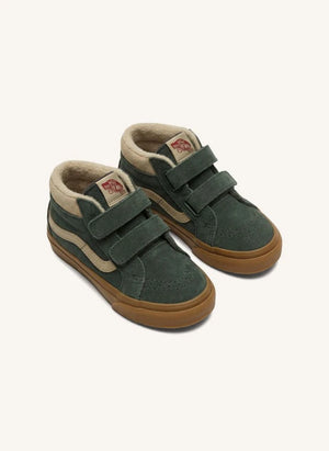 Vans - SK8-Mid Reissue V इंसुलेटेड रबर स्नीकर्स | खाकी