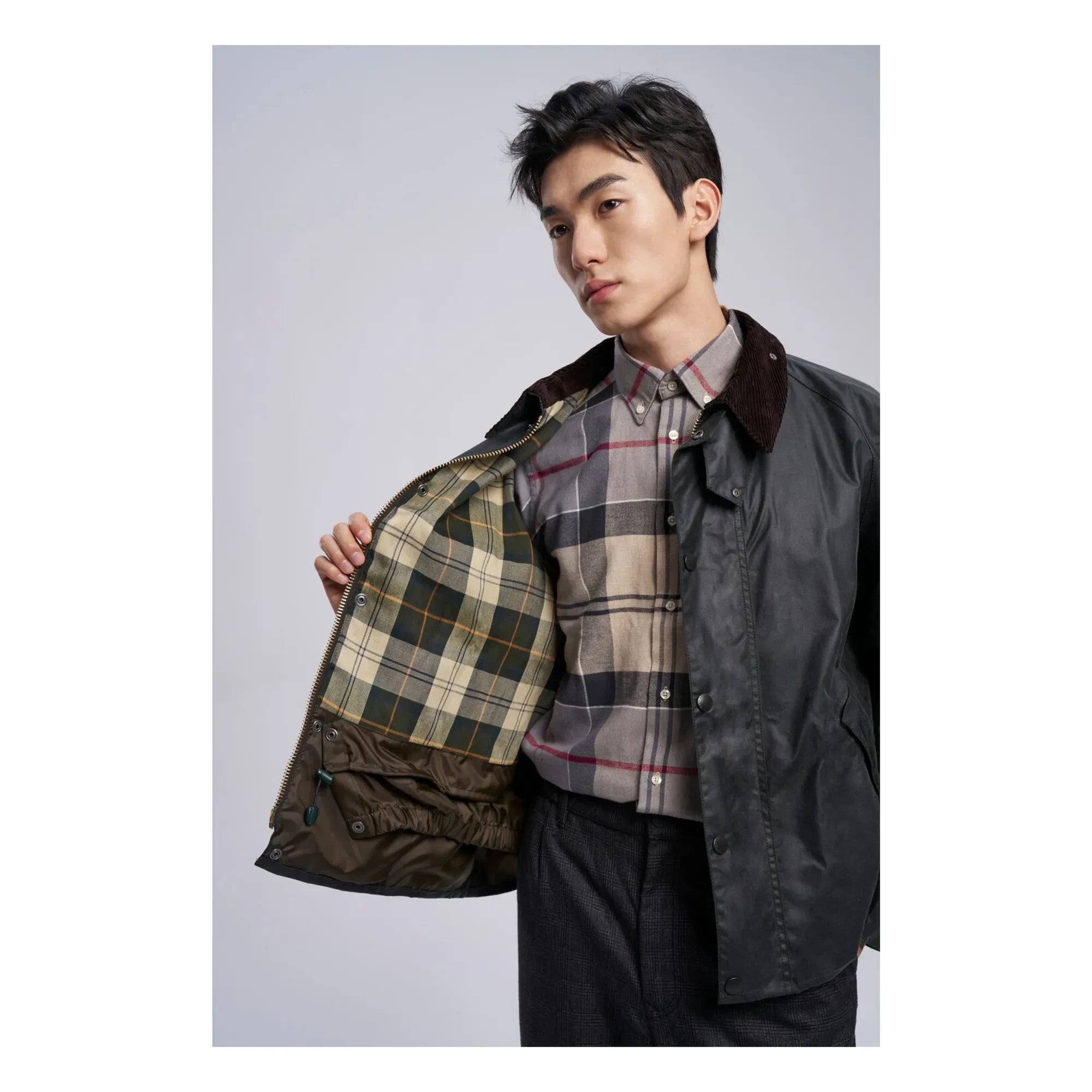 Barbour - Transport Wax Bone Jacke | Schwarz