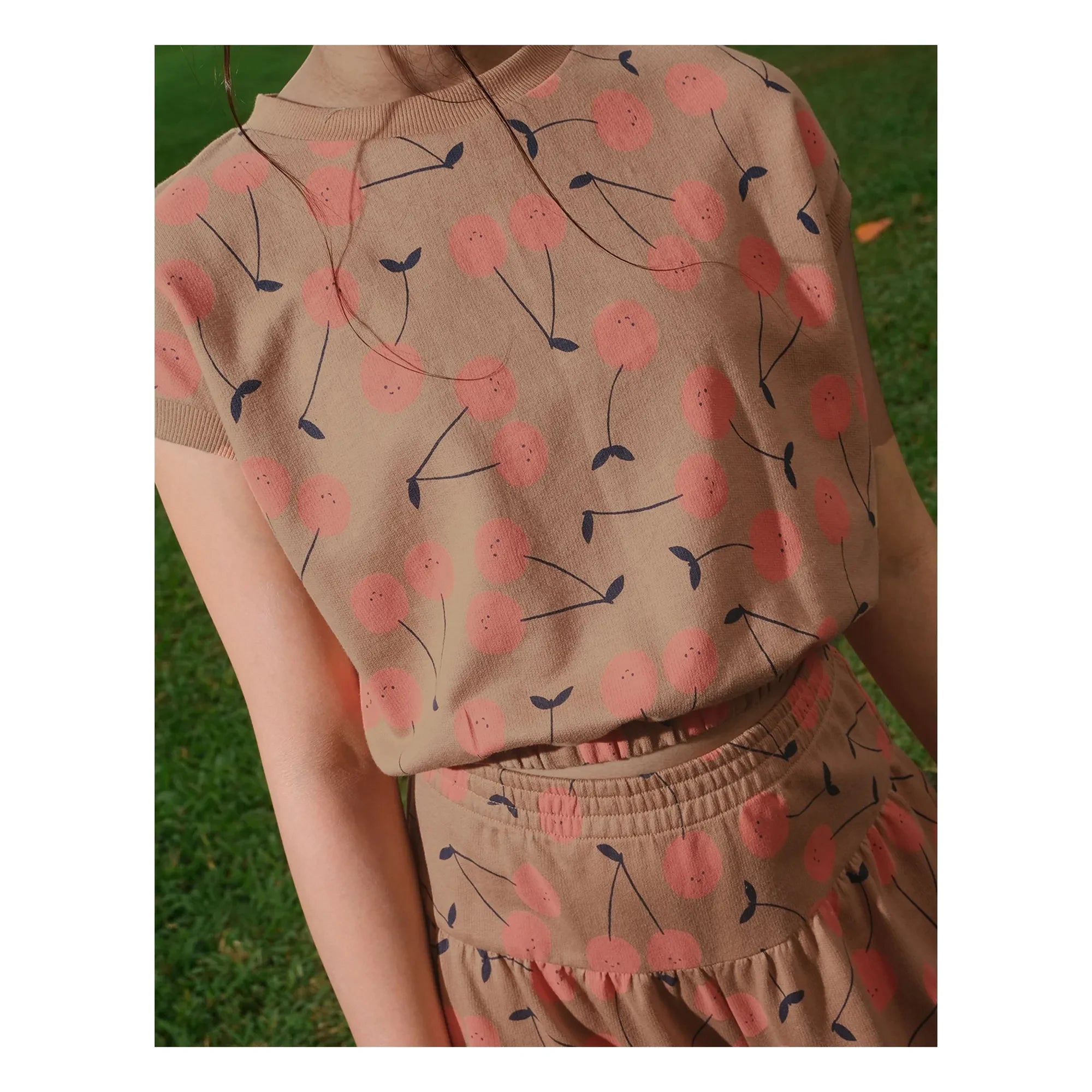Gingersnaps - Harper Cerises T-Shirt | Braun