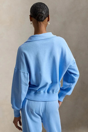 Polo Ralph Lauren kadın pamuklu fermuarlı sweatshirt