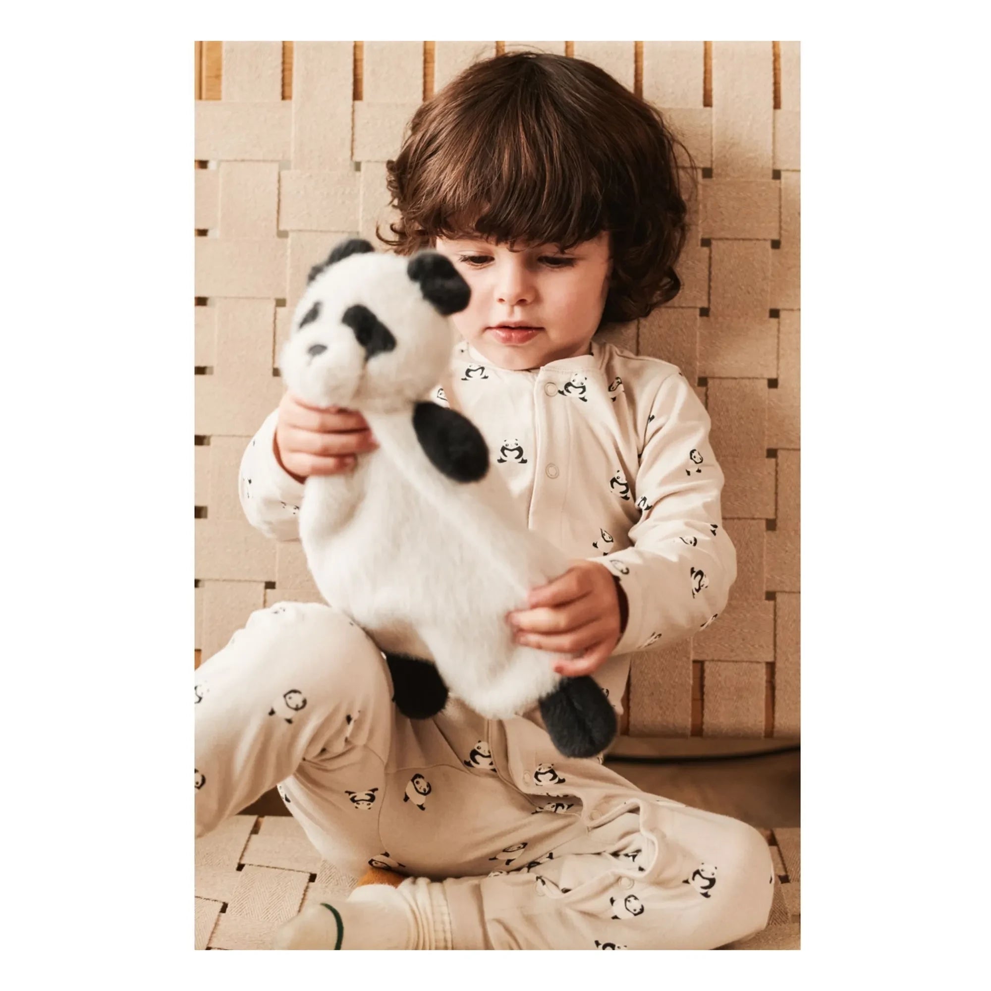 Liewood - Organic Cotton Pajama Birk Pandas | Beige