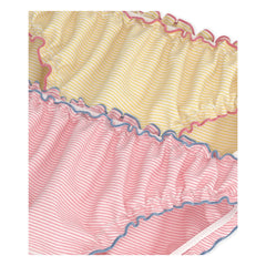 Petit Bateau - 2'li Froufrou Organik Pamuk Külot Seti | Sarı