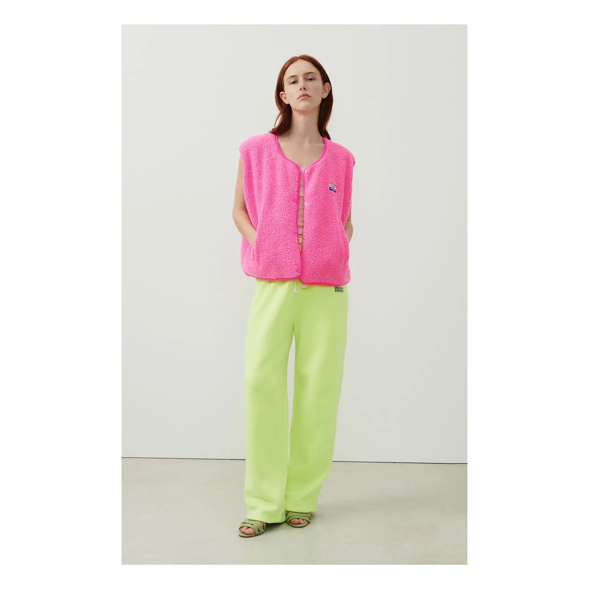 American Vintage - Chaleco sin mangas Hoktown | Rosa fluorescente