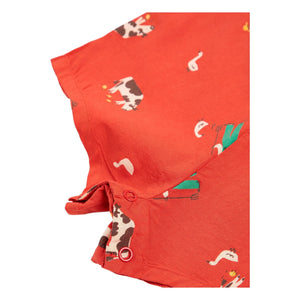 Bobo Choses - Organic Cotton Overalls | Red