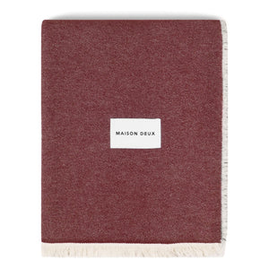 Maison Deux - Lightweight cotton blanket | Burgundy