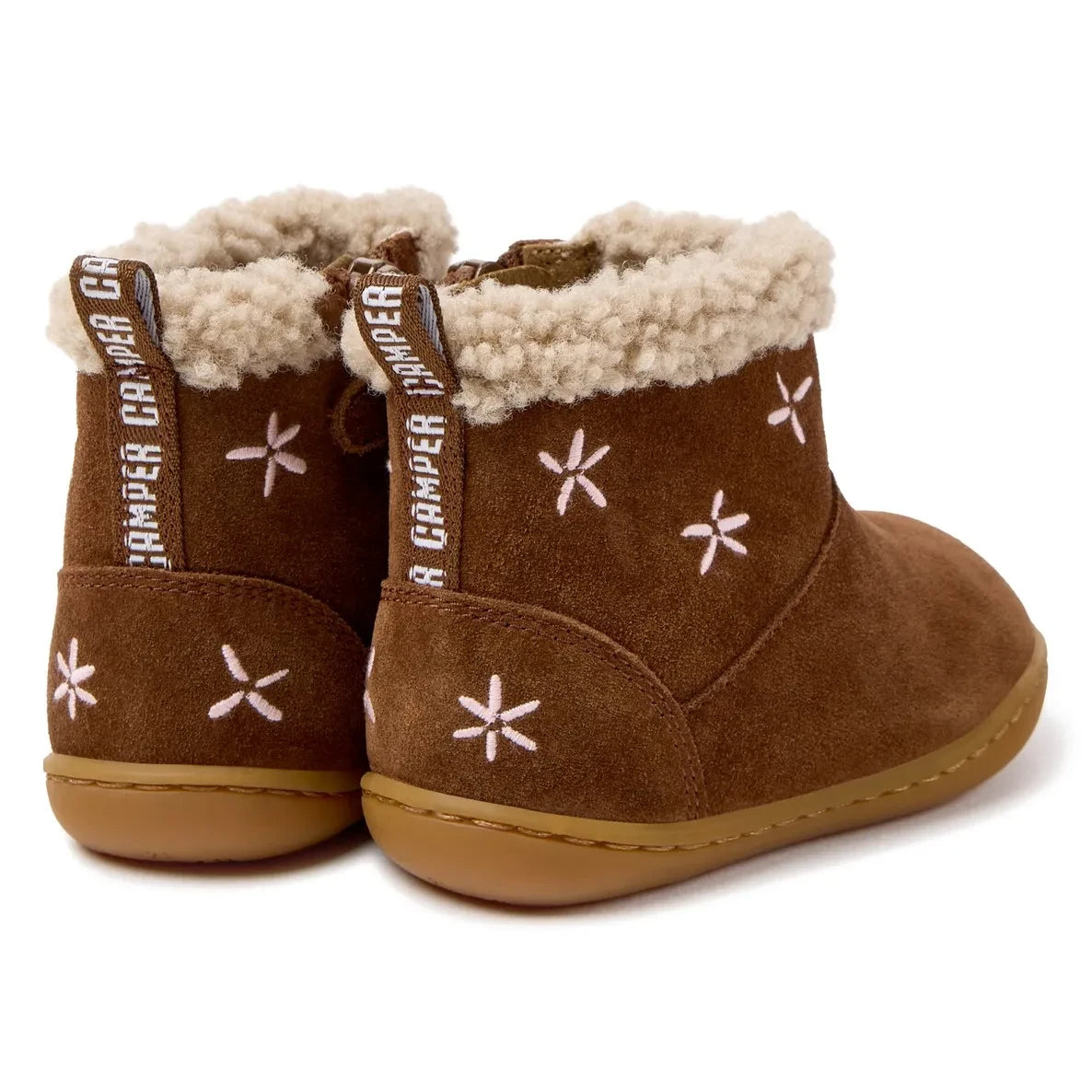 Camper - Little Flower United Dolgulu Botlar | Kahverengi