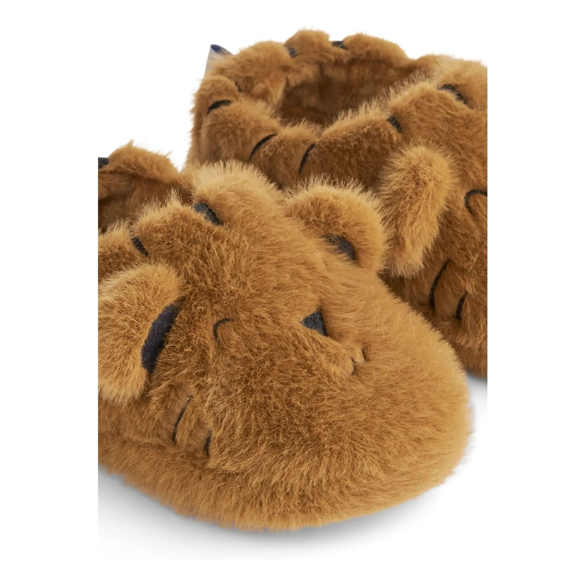 Liewood - Aviaja Tigres Pantuflas de fibra reciclada | Caramelo