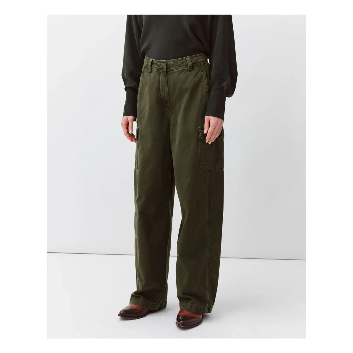 Diega - Pantalones de algodón Pargao | Caqui