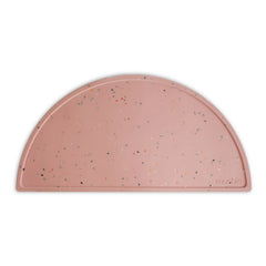 Mushie - Confetti Silicone American Plate | Pink