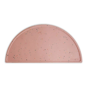 Mushie - Confetti Silicone American Plate | Pink