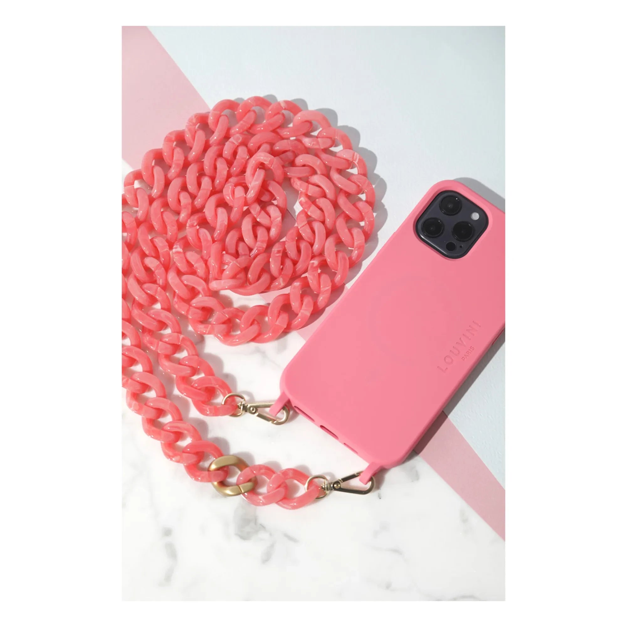 Louvini - Milo Geri Dönüştürülebilir Plastik MagSafe Telefon Kılıfı | Pembe