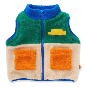 Halcyon Nights - Chaqueta sherpa con mangas desmontables | Azul real