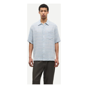 Samsoe Samsoe - Camisa de manga corta de algodón Saayo | Azul claro