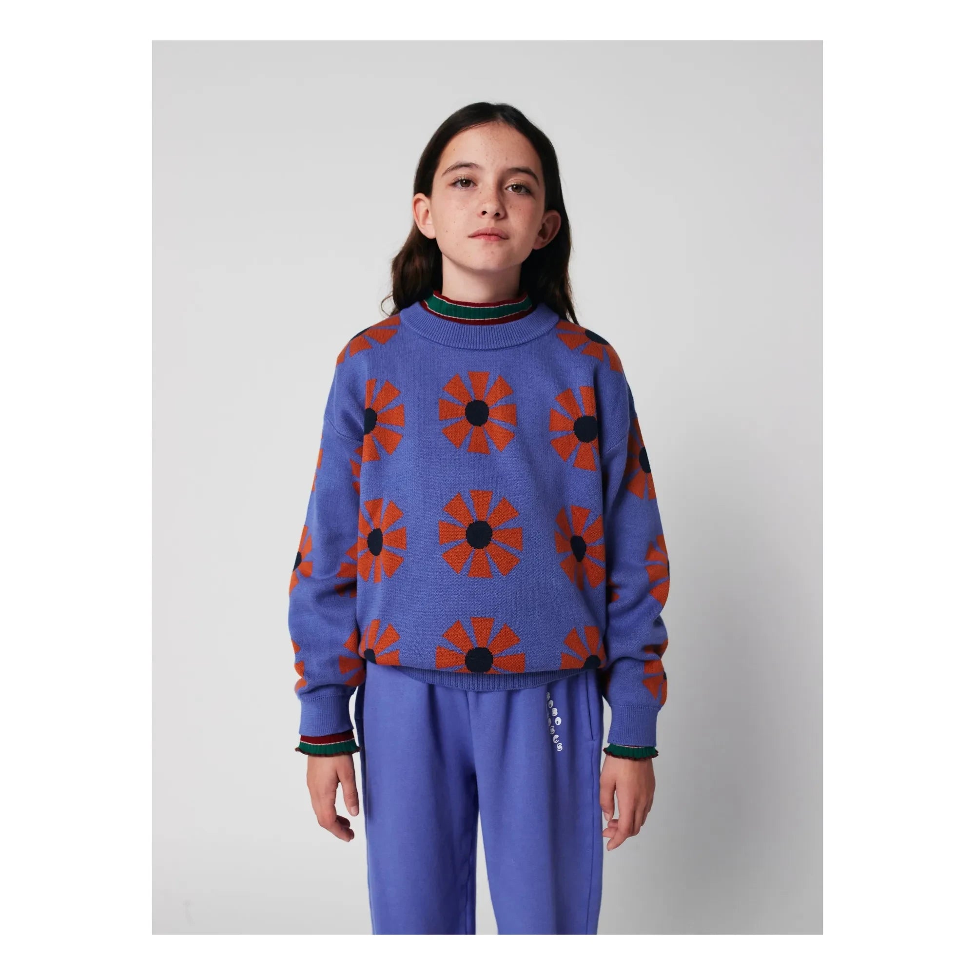 Bobo Choses - Kaleidoscope Organik Pamuk Kazak | Mor