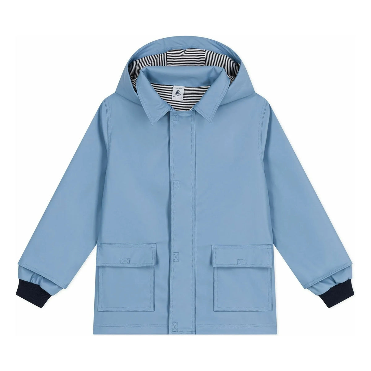 Petit Bateau - Iconic Raincoat Made from Recycled Fibers | Blue