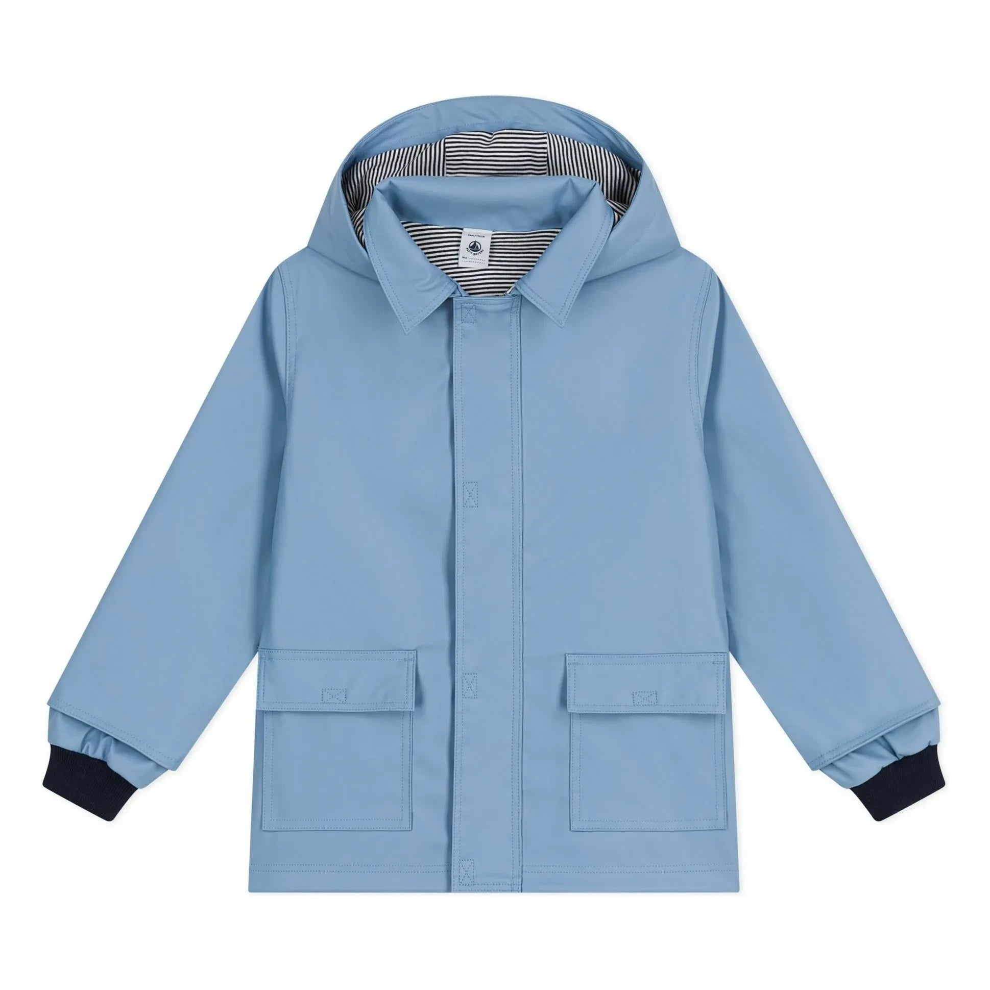 Petit Bateau - Iconic Raincoat Made from Recycled Fibers | Blue