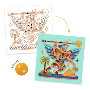 Djeco - Animal Warriors Coloring Pages
