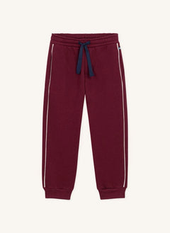 Petit Bateau - Organik Pamuklu Dar Paça Jogger | Bordo