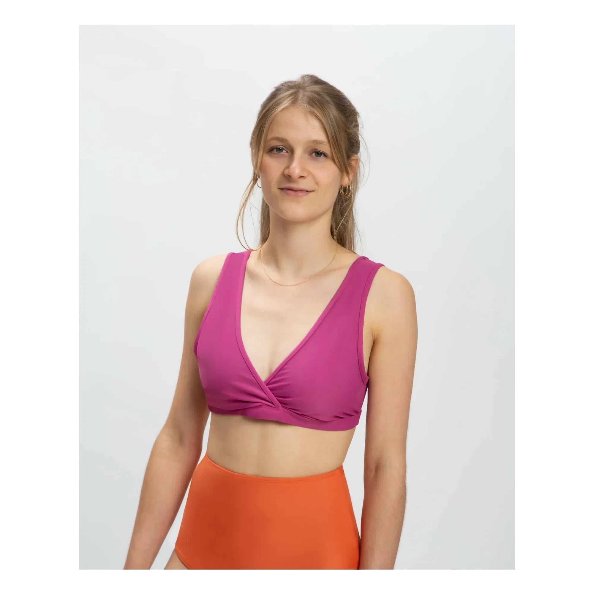 Matona - Geri Dönüştürülmüş Elyaf Jersey Üst | Fuşya
