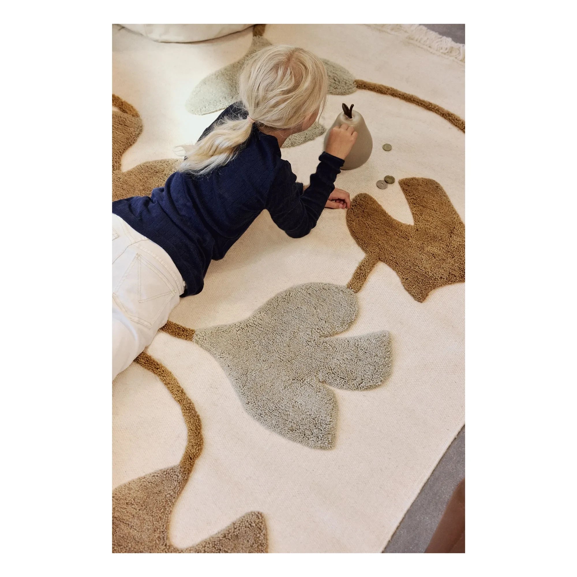Ferm Living Kids - Swif Bird Teppich | Beige