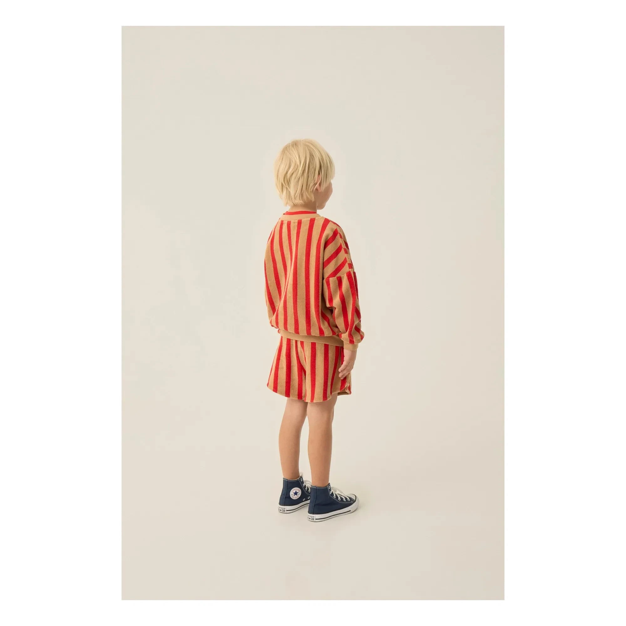 The Campamento - Gestreiftes Sweatshirt | Kamel
