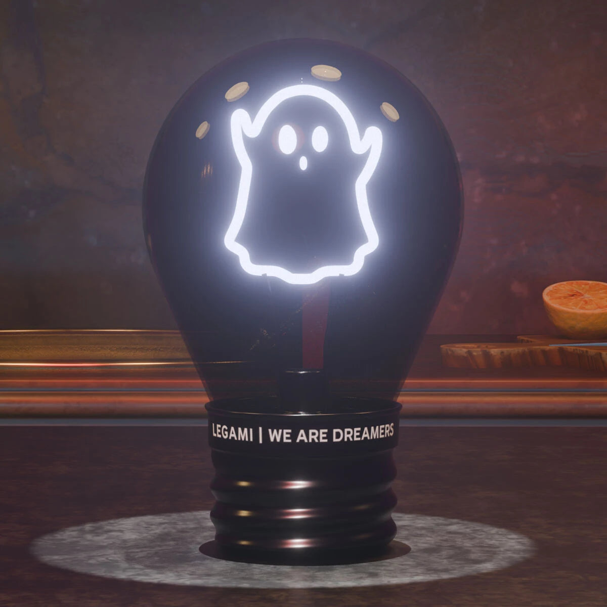Legami - Decorative Lightbulb-Shaped Table Lamp - Ghost - Bulb Fiction