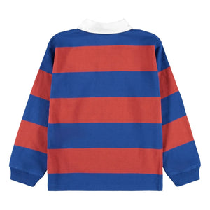 Molo - Relz Striped Organic Cotton Polo | Blue