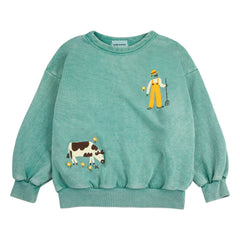 Bobo Choses - Sweat Farm Organik Pamuk | Yeşil