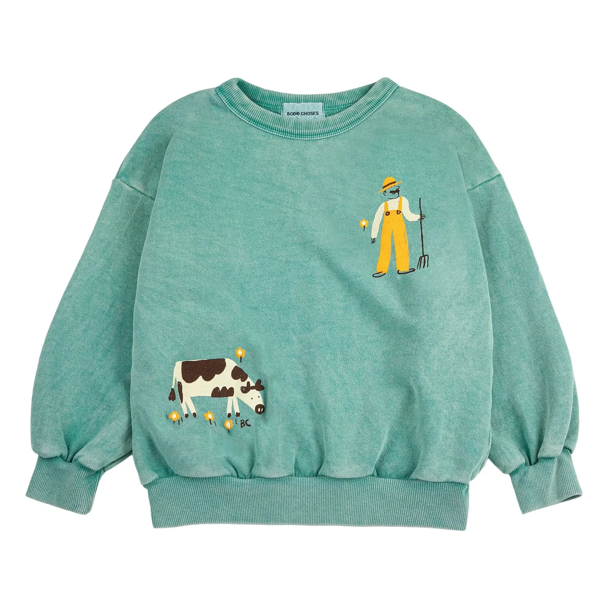 Bobo Choses - Sweat Farm Organik Pamuk | Yeşil