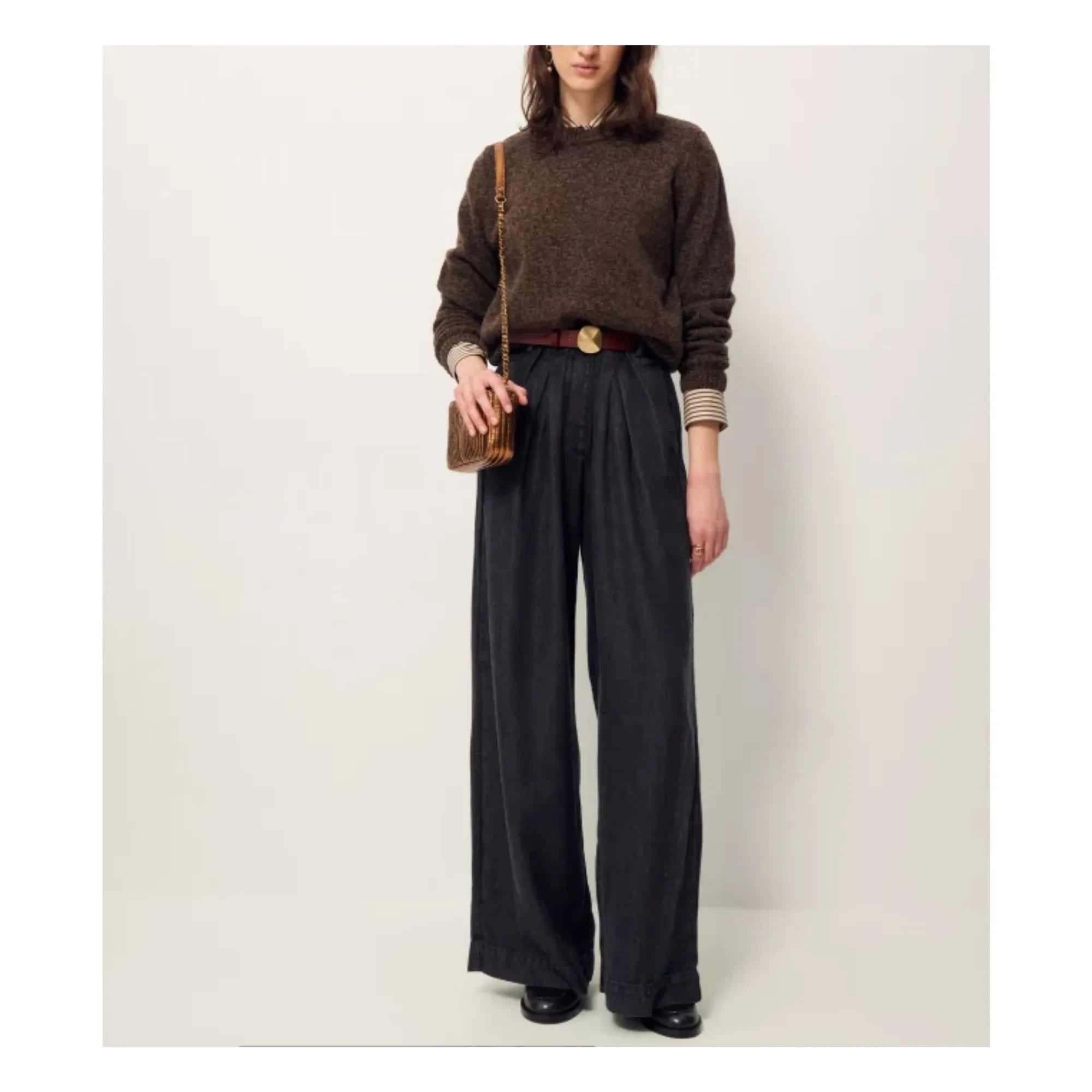 Sessùn - Silty Merino Wool Sweater | Dark Gray